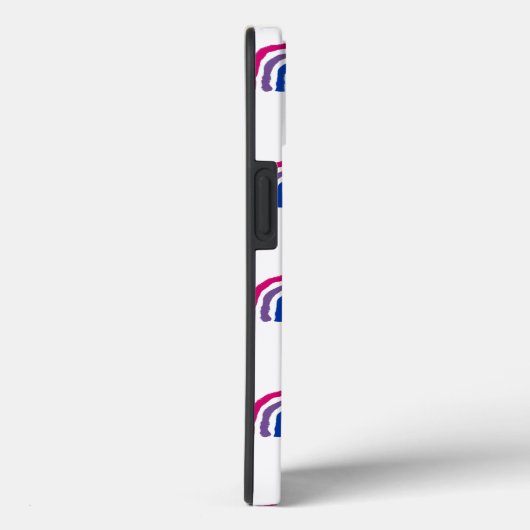 Bi Bisexual Pride Painted Crayon Rainbow Case-Mate iPhone Case (Achterkant / Rechts)