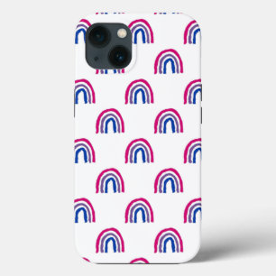 Bi Bisexual Pride Painted Crayon Rainbow Case-Mate iPhone Case