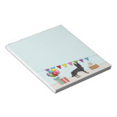 Bi-Black Duitse Herder GSD Hond Kleurrijke Verjaar Notitieblok (Schuin)