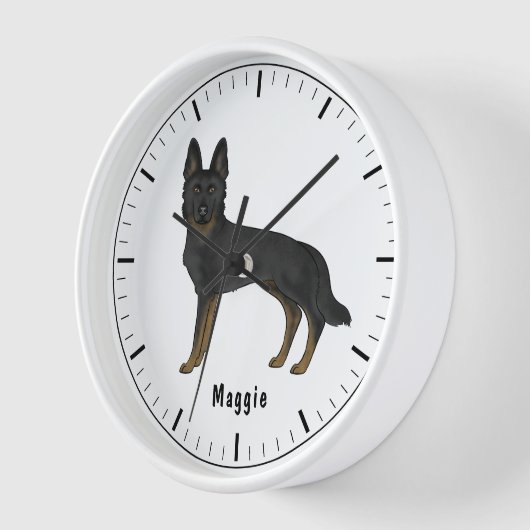 Bi-Black Duitse herder Schattige hond met aangepas (Hoek)