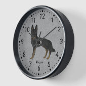 Bi-Black Duitse herder Schattigee hond genummerde  (Hoek)