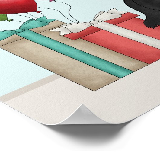 Bi-Black Duitse Herder Verjaardagsfeestje Welkom Poster (Hoek)