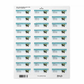 Bi-Black Duitse Herder Winter Forest Aangepaste te Etiket (Full Sheet)