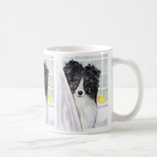 Bi Black Sheltie Bath Koffiemok