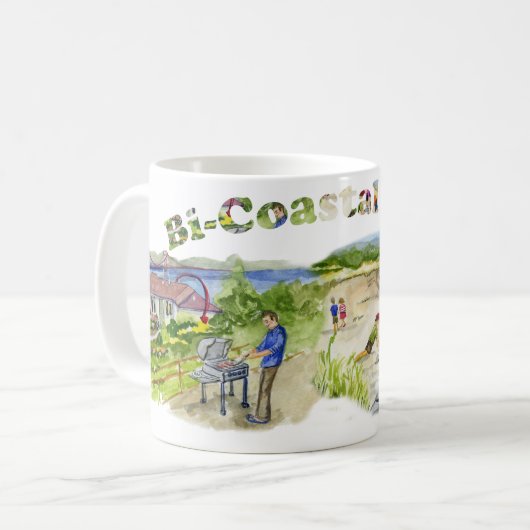 Bi Coastal BBQ Koffiemok (Voorkant links)