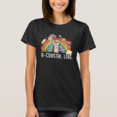 Bi Coastal Love Bisexual Rainbow Pride Bisexuality T-shirt (Voorkant)