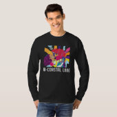 Bi Coastal Love Bisexual Rainbow Pride Bisexuality T-shirt (Voorkant volledig)