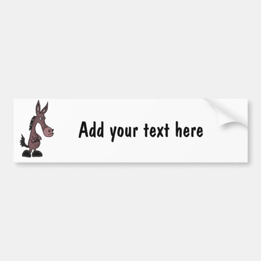 BI - Custom Stubborn Mule Bumpersticker (Voorkant)