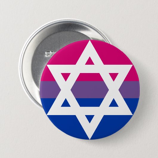 Bi en joodse Button (Voorkant /achterkant)