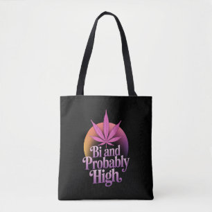 Bi En Waarschijnlijk High Biseksuele Vlag LGBT Wie Tote Bag