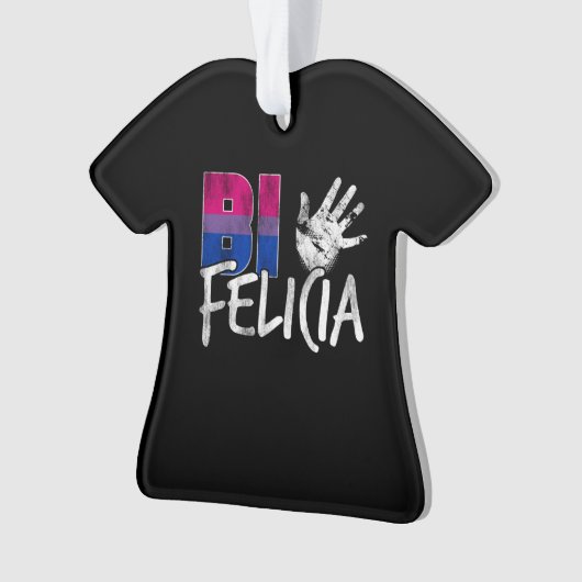 Bi Felicia Funny Bisexual Pride Flag Ornament (voorkant)