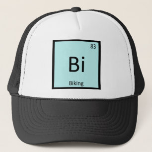 Bi - Fiets Sport Chemie Periodiek Systeem Symbool Trucker Pet