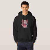 Bi Flag No Gender Pride Lgbtq Axolotl Hoodie (Voorkant volledig)