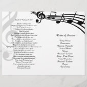 Bi-Fold Pink Hydrangeas Funeral Programme Flyer (Achterkant)