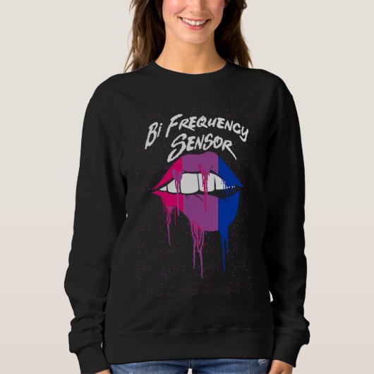 Bi Frequentiesensor Bisexual Pun Bi Pride Joke LGB Trui (Voorkant)