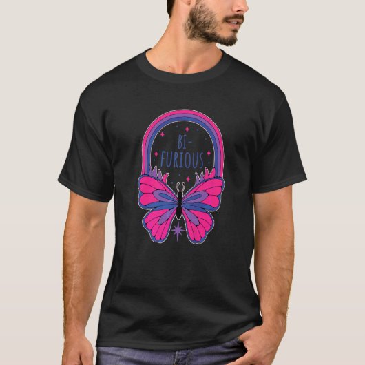 Bi Furious Bi Biseksuele Trots T-shirt (Voorkant)