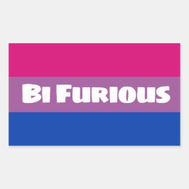 Bi Furious Rechthoekige Sticker