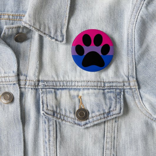 Bi furry pride ronde button 5,7 cm (In situ)