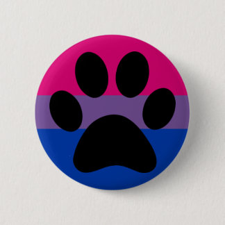 Bi furry pride ronde button 5,7 cm