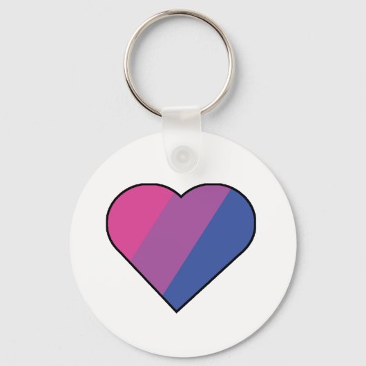 Bi Hearts Sleutelhanger (Voorkant)