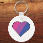 Bi Hearts Sleutelhanger (Voorkant)