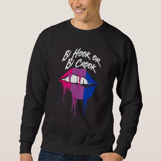 Bi Hook of Bi Crook Bisexual LGBTQ Bi Pride LGBT Trui (Voorkant)