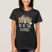 Bi In The Closet Bisexual Rainbow Pride Bisexualit T-shirt (Voorkant)