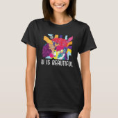 Bi Is Beautiful Bisexual Rainbow Pride Bisexuality T-shirt (Voorkant)