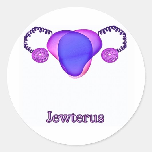 Bi Jewterus Ronde Sticker (Voorkant)