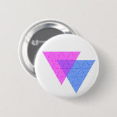 Bi knoopsymbool Ronde witte Button (Voorkant /achterkant)