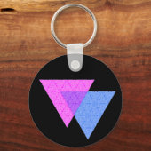 Bi Knot Symbol Black Sleutelhanger (Voorkant)