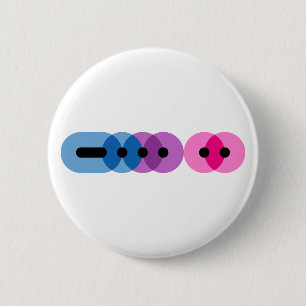Bi Morse Code Bar Button