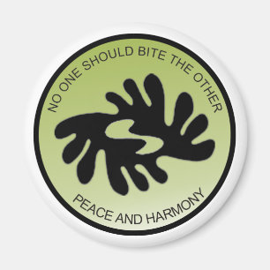 BI NKA BI PEACE EN HARMONY Magnet