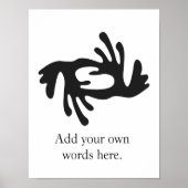 BI NKA BI | Symbool voor harmonie, vrede, samenwer Poster (Voorkant)