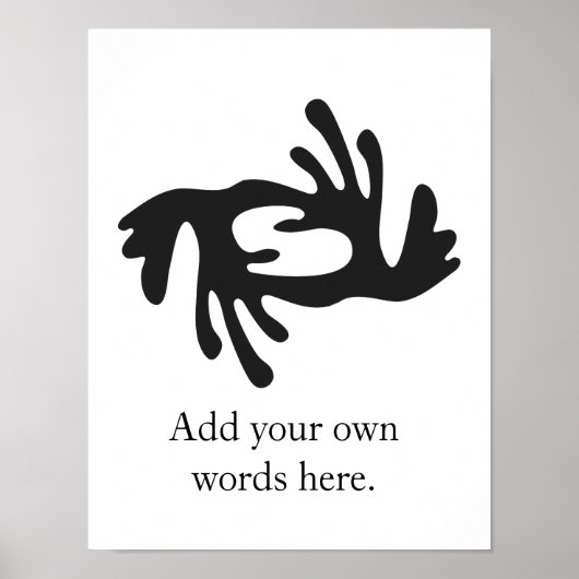 BI NKA BI | Symbool voor harmonie, vrede, samenwer Poster (Voorkant)