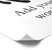 BI NKA BI | Symbool voor harmonie, vrede, samenwer Poster (Hoek)