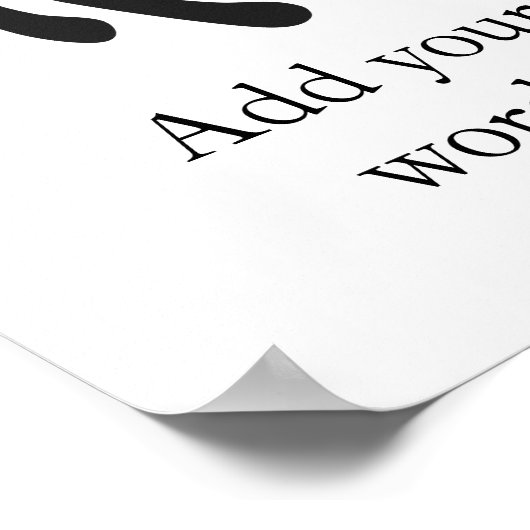 BI NKA BI | Symbool voor harmonie, vrede, samenwer Poster (Hoek)