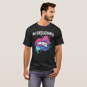 Bi Ontworpen Bisexual Rainbow Pride March Bisexual T-shirt (Voorkant volledig)