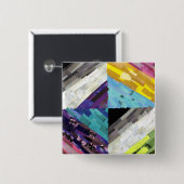 Bi, Pan, Ace, Aro Alliance Vierkante Button 5,1 Cm (Voorkant /achterkant)