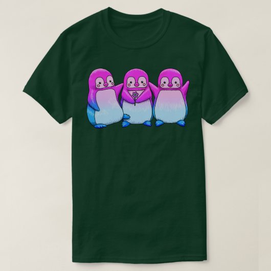 Bi Pinguïns T-shirt (Design voorkant)
