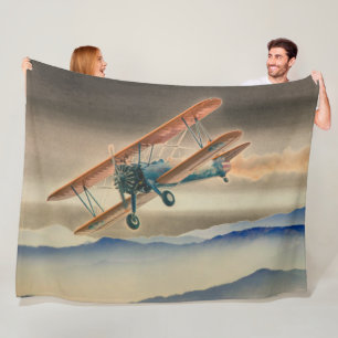 BI-PLANE FLEECE DEKEN