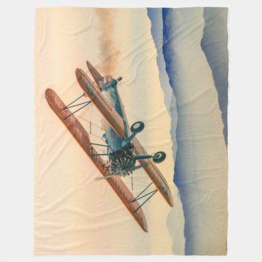 BI-PLANE FLEECE DEKEN (Voorkant)