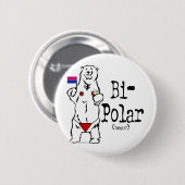 Bi-Polar-Beer Ronde Button 5,7 Cm (Voorkant /achterkant)