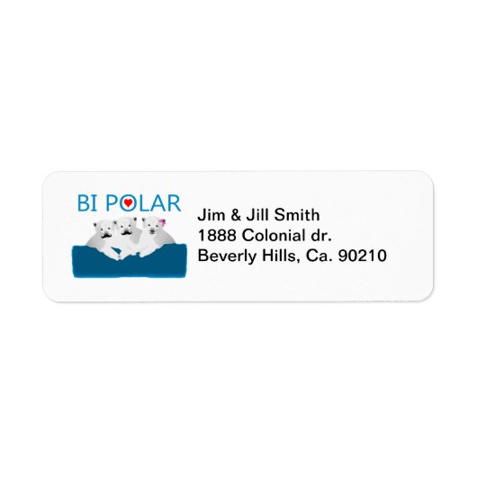 Bi Polar-Beren Etiket (Voorkant)