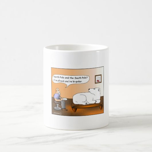 Bi-Polar Cartoon Coffe Mug Koffiemok (Center)