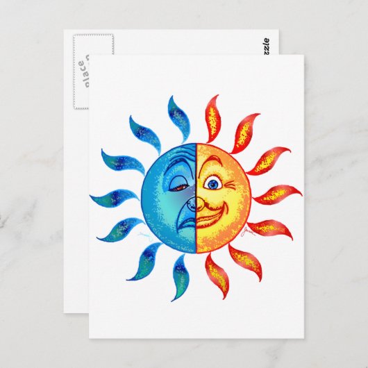 Bi Polar Solar Briefkaart (Voorkant / Achterkant)