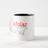 Bi-Polar Tweekleurige Koffiemok (Voorkant links)