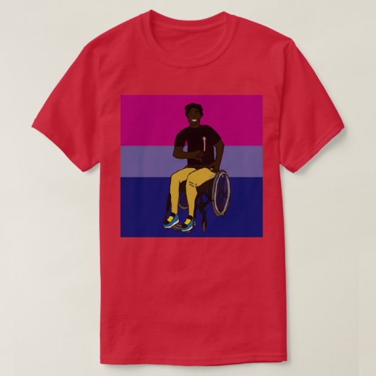 Bi Pride ASL T-shirt (Design voorkant)