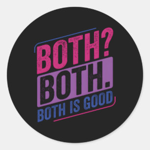 Bi Pride Biual Biual Bi Flag Ronde Sticker