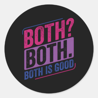 Bi Pride Biual Biual Bi Flag Ronde Sticker